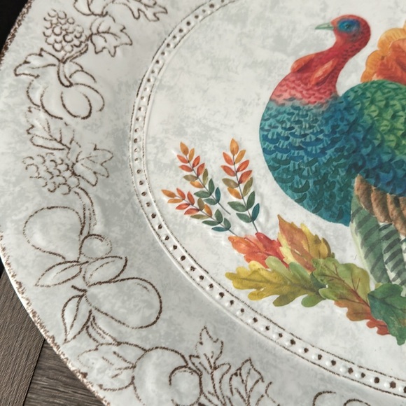 The Farmhouse by Rachel Ashwell Turkey 🦃 Serving Tray Platter Melamine NEW - Picture 7 of 8